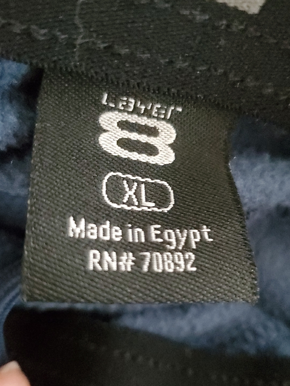 Layer 8 Black Sweatpants with Navy Interior